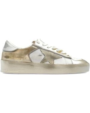 Golden Goose Leather Trainers - Metallic