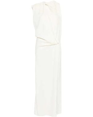 Sportmax Draped Midi Dress - White