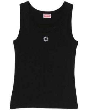 KENZO Boke Flower Rib Tank - Black