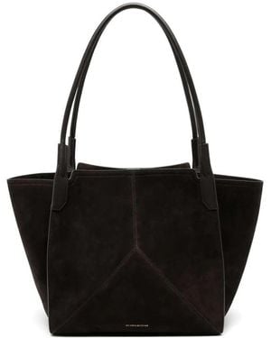 Victoria Beckham Victoria Suede Tote Bag - Black