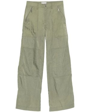 Rabanne Pantaloni Con Tasche Plissettate - Verde