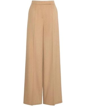 Max Mara Filato Wide-Leg Trousers - Natural