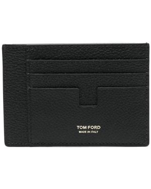 Tom Ford Leather Card Holder - Black