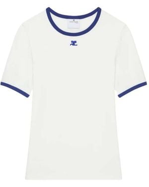 Courreges Logo T-Shirt - White