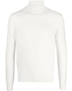 Malo Maglione A Collo Alto - Bianco
