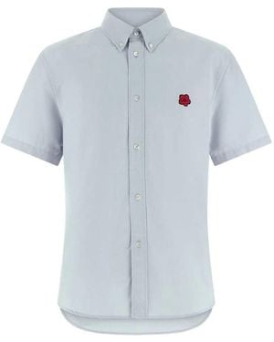 KENZO Oxford Cotton Shirt - Blue
