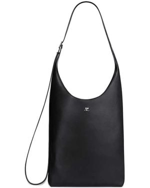 Courreges Large Melt Tote Bag - Black
