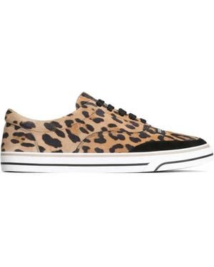 Dolce & Gabbana Leopard-Print Trainers - White