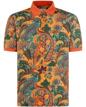 Etro Paisley Print Polo - Multicolour