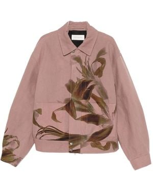 Dries Van Noten Veperny Bis 2368 M.W. Jacket Oros - Pink
