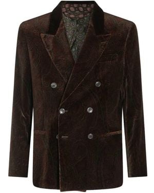 Etro Single-Breasted Jacket - Black