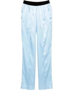 Tom Ford Satin Trousers - Blue