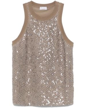 Brunello Cucinelli Top - Gray