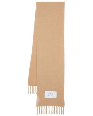 Maison Kitsuné Sciarpa Con Applicazione - Bianco