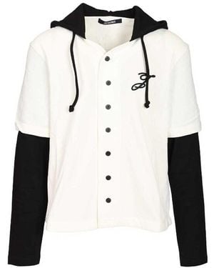 Jacquemus Letro Button Hoodie - White