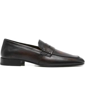 Dries Van Noten Leather Loafers - Brown
