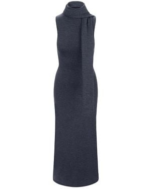 STAUD Canal Midi Dress - Blue
