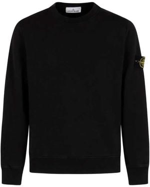 Stone Island Felpa Con Applicazione - Nero