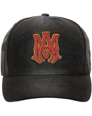 Amiri Ma Outlineo Canvas Hat - Black