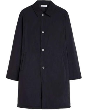 Jil Sander Cappotto Con Bottoni - Blu