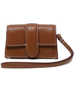 Jacquemus Le Porte Bambino Air Pods Case - Brown