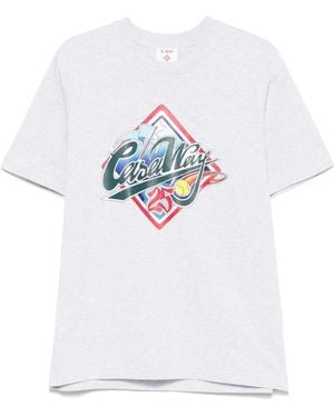 CASABLANCA T-Shirt Casa Way World Series - Bianco
