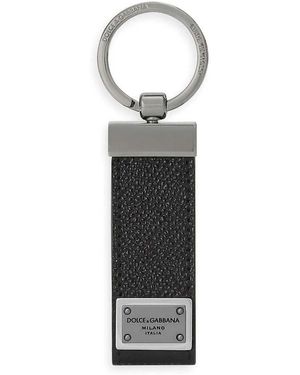 Dolce & Gabbana Logo Keychain - White