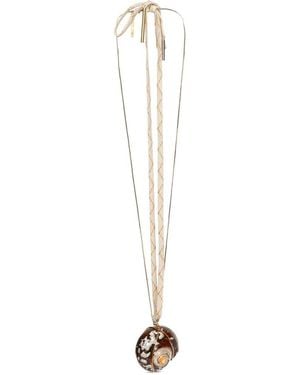 Dries Van Noten Charm Necklace - White