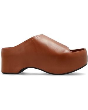 Marni Sandali Con Zeppa 75Mm - Marrone