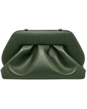 THEMOIRÈ Bios Ruched Clutch - Green