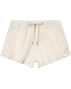 Isabel Marant Marant Étoile Balyme Cotton Shorts - Natural