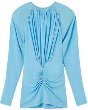 Stella McCartney Short Draped Dress - Blue