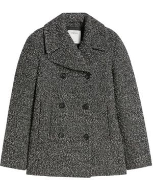 Sportmax Double-Breasted Wool Jacket - Gray