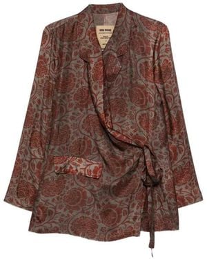 Uma Wang Printed Jacket - Brown