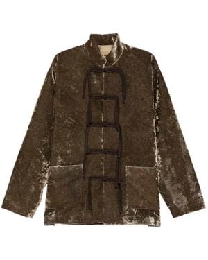Uma Wang Velvet Jacket - Brown