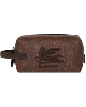 Etro Arnica Bag With Pegasus Embroidery - Brown