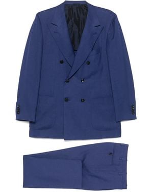 Kiton Double-Breasted Suit - Blue