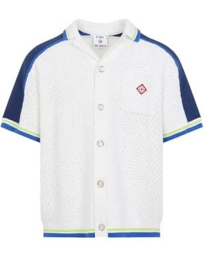 CASABLANCA Crochet Shirt - Blue