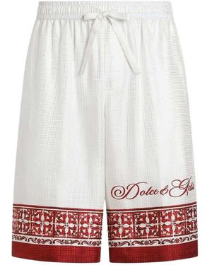 Dolce & Gabbana Dolce & Gabbana Vanity Bermuda Shorts - White