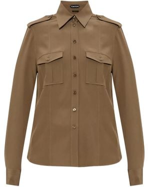 Tom Ford Silk Shirt - Green