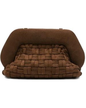 THEMOIRÈ Bios Clutch - Brown