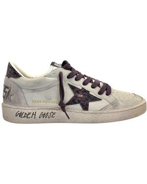 Golden Goose Ball Star Nappa Upper Suede Toe And Spur Nylon Tongue Pri - Grey