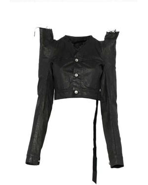Rick Owens Fringed Jacket - Black
