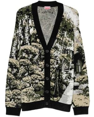 KENZO Japanese Garden Cardigan - Black