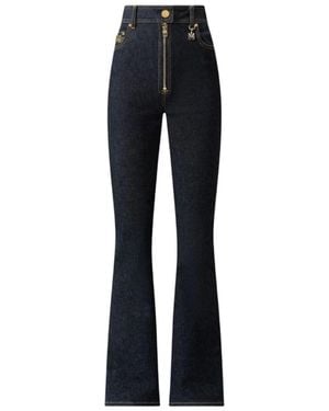 Amiri Flared Jeans With Zip - Blue