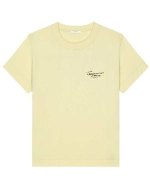 Givenchy Cotton T-Shirt With Print - Yellow