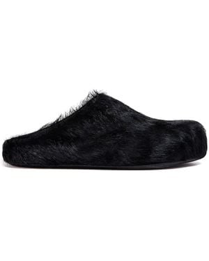 Marni Slippers Fussbett-Uomo - Nero