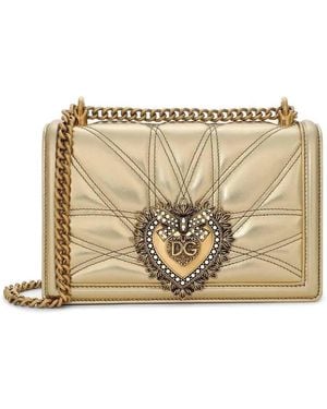 Dolce & Gabbana Devotion Medium Shoulder Bag - Natural