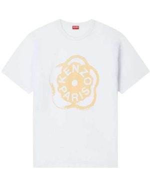 KENZO Loose-Fitting Cotton T-Shirt "Boke Flower 2.0" - White