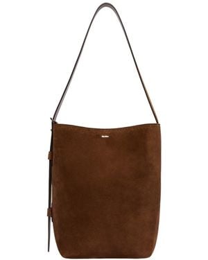 Max Mara Small Archetipo Bag With A Lightweight, Minimalist Design And - Brown